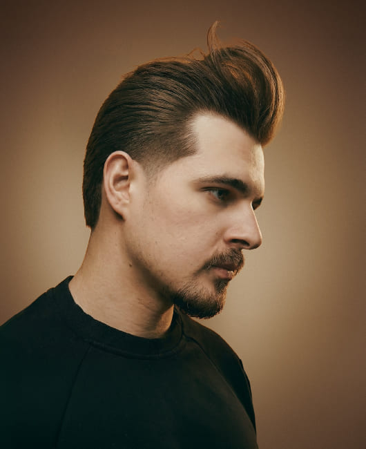 Мужская стрижка Tapered Pompadour