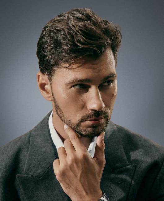 Мужская короткая стрижка Side Part